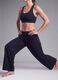 Black Easy Dry wide-leg stretch trousers ALTAVIA STUDIO_1