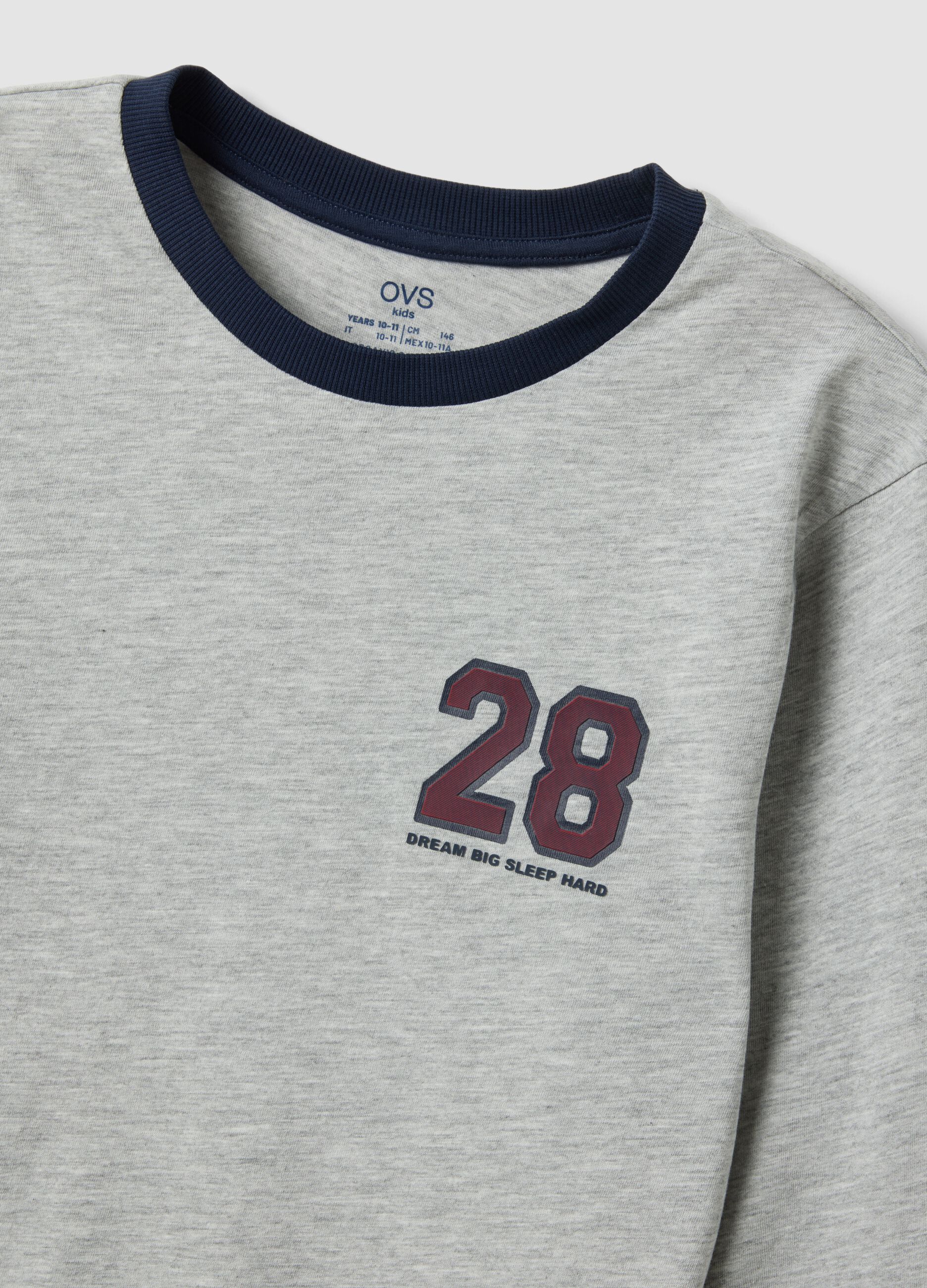 Multicolour organic cotton and viscose blend printed pyjamas for boys