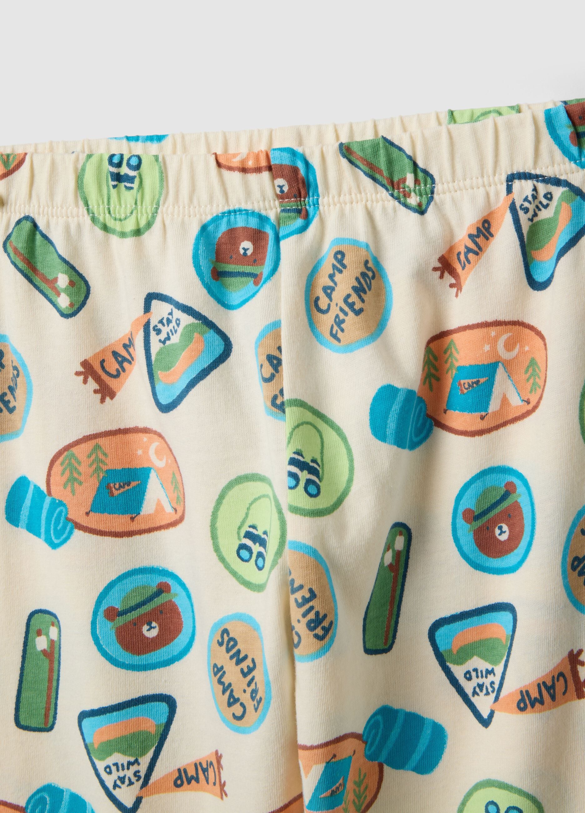 Multicolour pure cotton baby pyjamas regular fit with prints