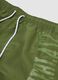 Green swim shorts with contrast drawstring_5