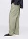 Green wide-leg trousers in Lyocell and cotton_3