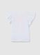 Girls' white stretch cotton T-shirt_1