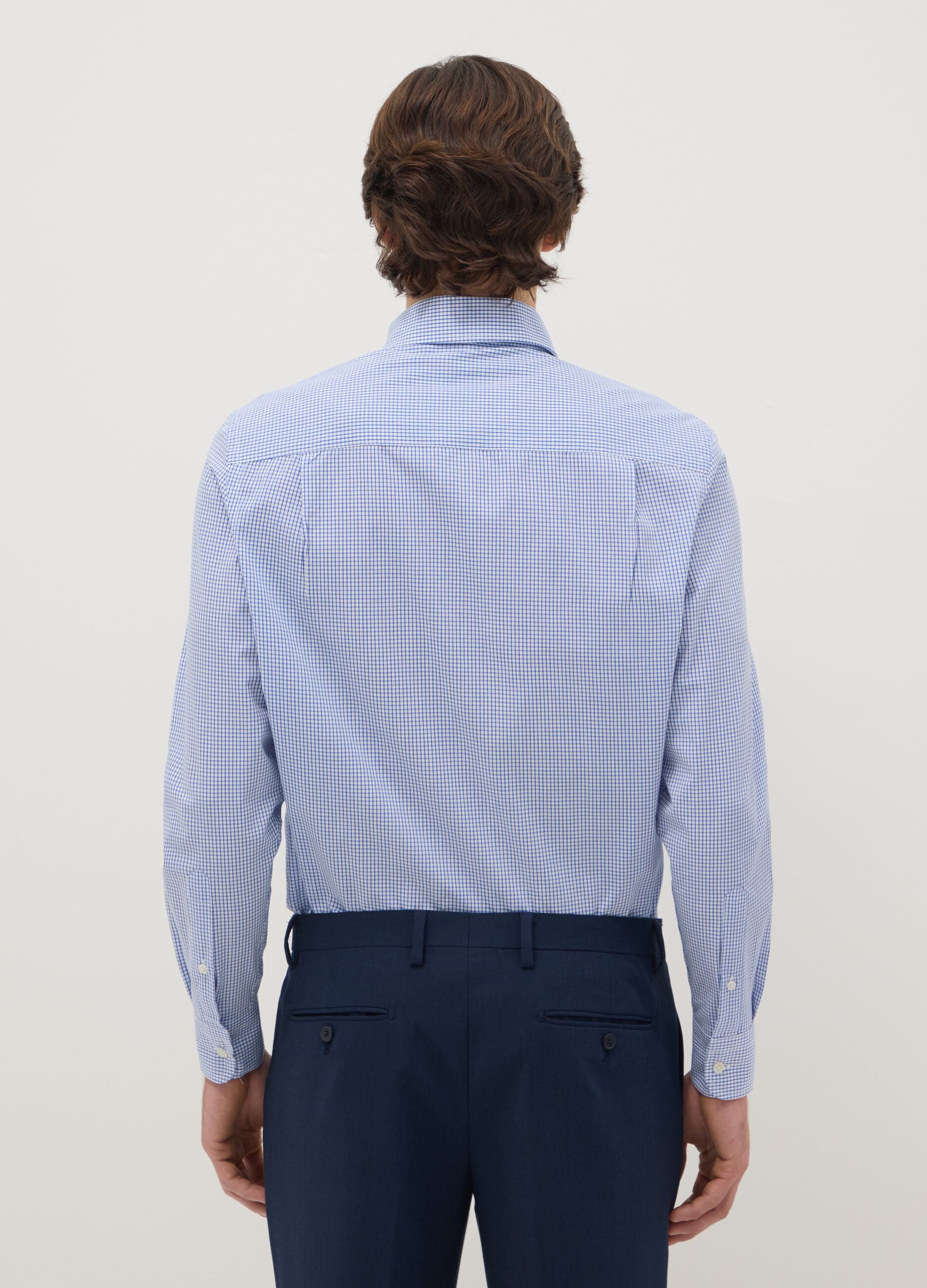 Multicolour Check Slim Fit Cotton Blend Shirt Easy Iron