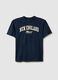 Boys' blue pure cotton T-shirt relaxed fit with print_3