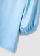 Blue long-sleeve regular fit top with teardrop closure_5