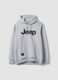 Grey cotton-blend hoodie with Jeep print, relaxed fit_4