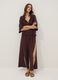 Brown pure cotton beach trousers_0