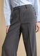 Grey flared formal trousers in stretch viscose_2