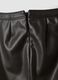Black midi skirt with front slit_5
