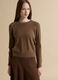 Brown pure cashmere crew-neck jumper_2