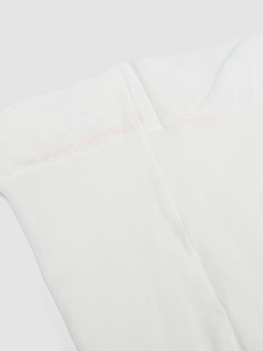 Collant bianchi in tessuto elasticizzato_2