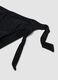 Black triangle bikini in stretch fabric with frills_3