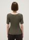 Regular fit green viscose blend T-shirt with bows_2