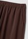 Brown wide-leg trousers with elasticated waistband_6