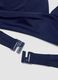 Blue stretch bikini top with adjustable ties_5