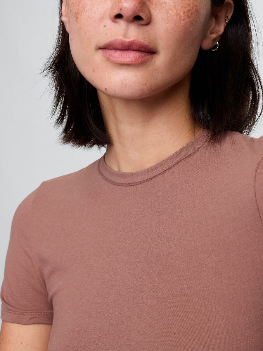 T-shirt elasticizzata a maniche corte_3