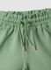 Green stretch cotton shorts for baby girl, regular fit_2