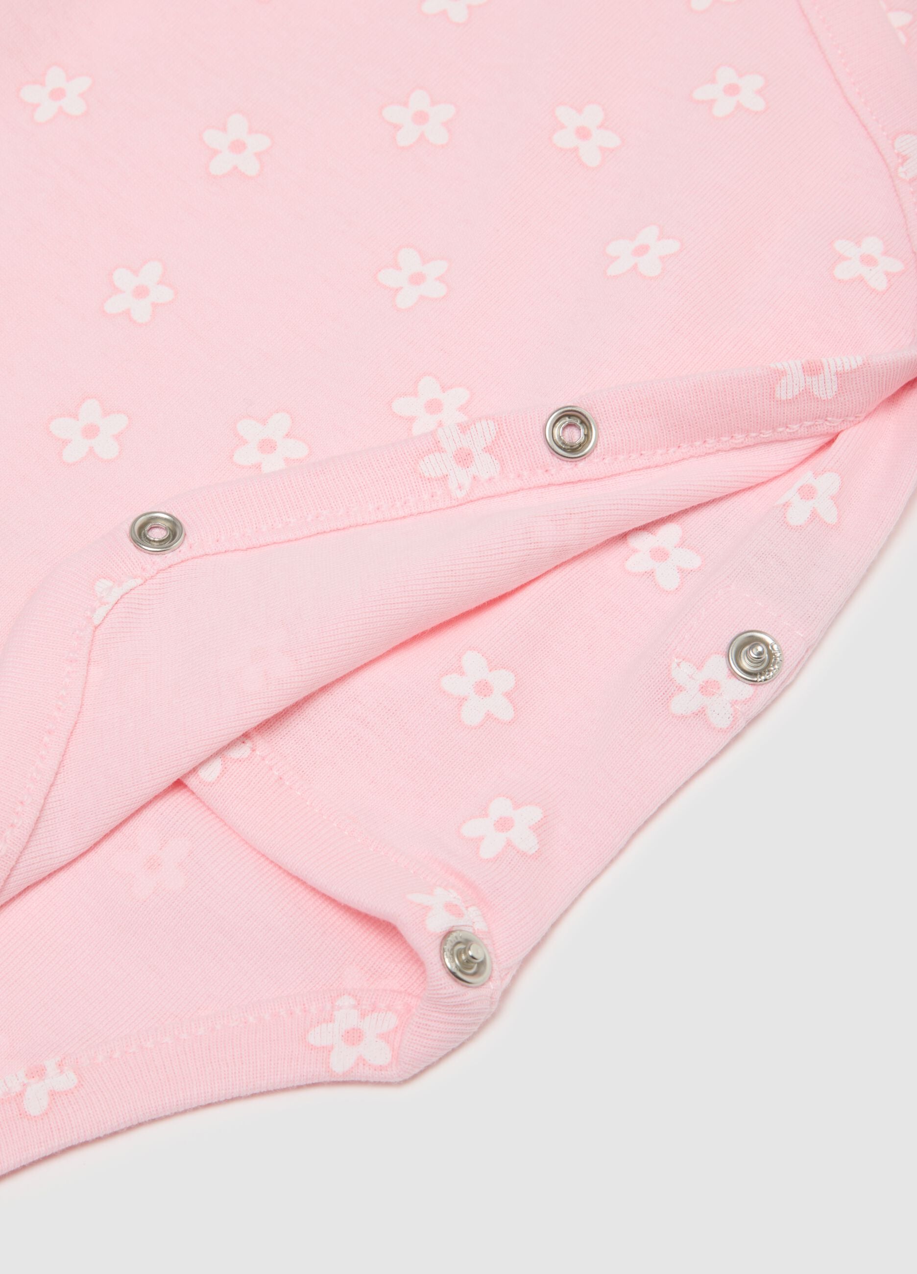 Multicolor Cotton Bodysuit Set for Newborn Girls