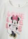 Girls' long-sleeve white T-shirt in cotton blend regular fit_2