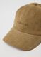 Beige pure cotton ribbed cap_2