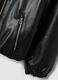 Black zip-up jacket, regular fit, for girls_2
