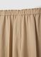 Beige wide leg jogger trousers in Lyocell and viscose blend_6