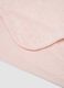 Pink organic cotton blanket with faux-fur jacquard pattern_1