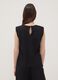 Black sleeveless pleated-texture blouse, regular fit_3