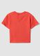Red short-sleeve pure cotton oversized fit T-shirt for baby boy_1