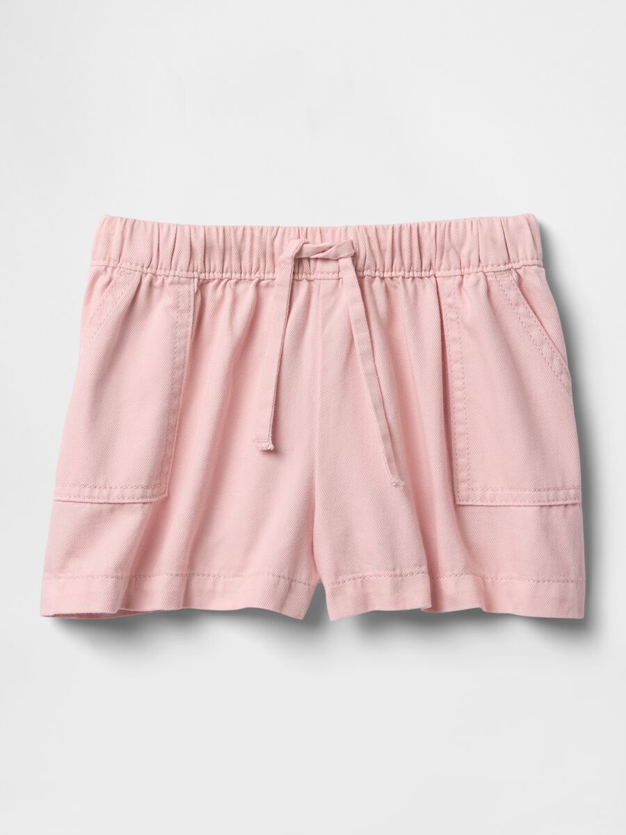 Pantaloncini in cotone con coulisse_1