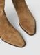 Brown low-heel genuine leather boots_2