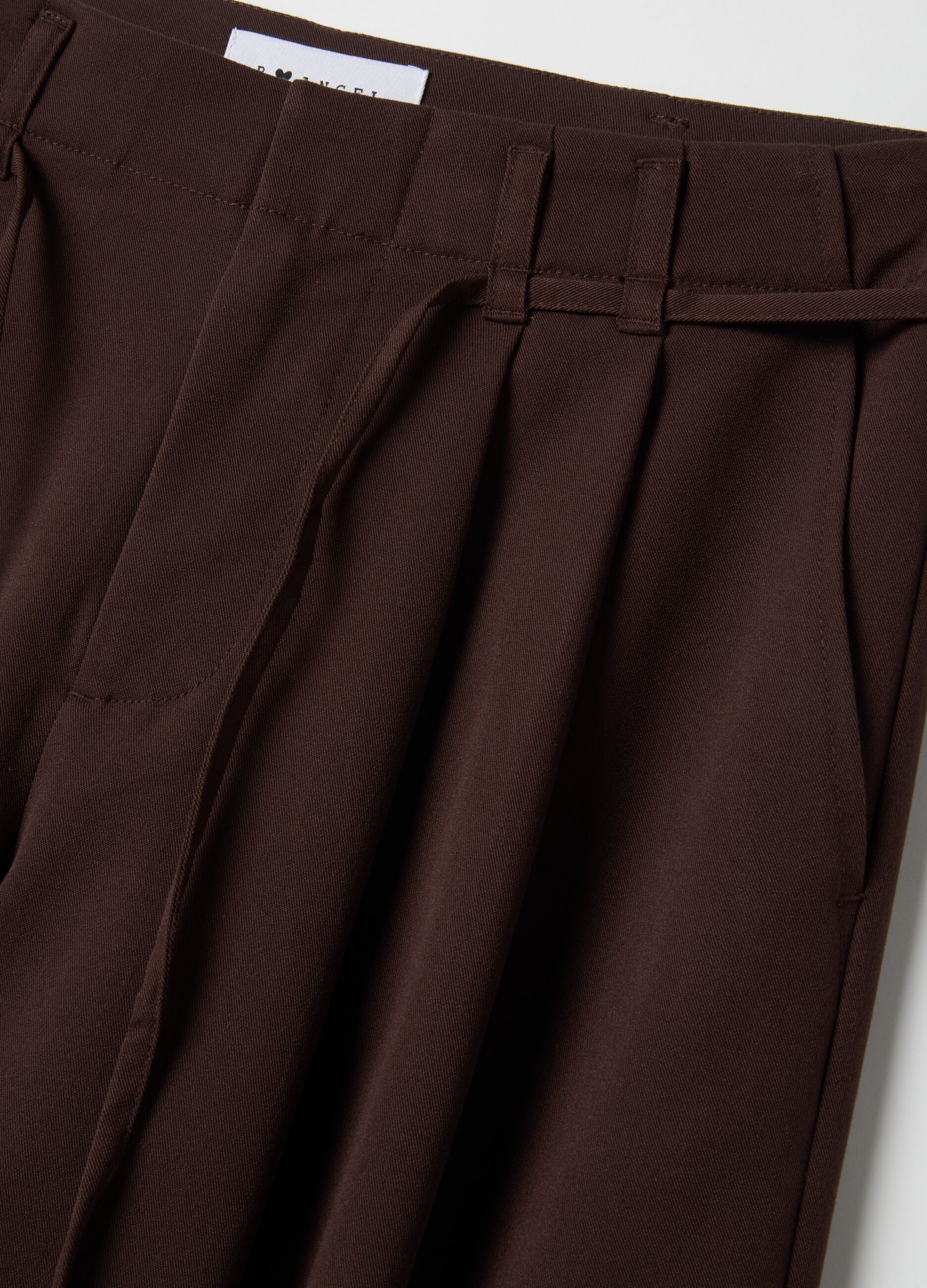 Brown Wide Leg Trousers