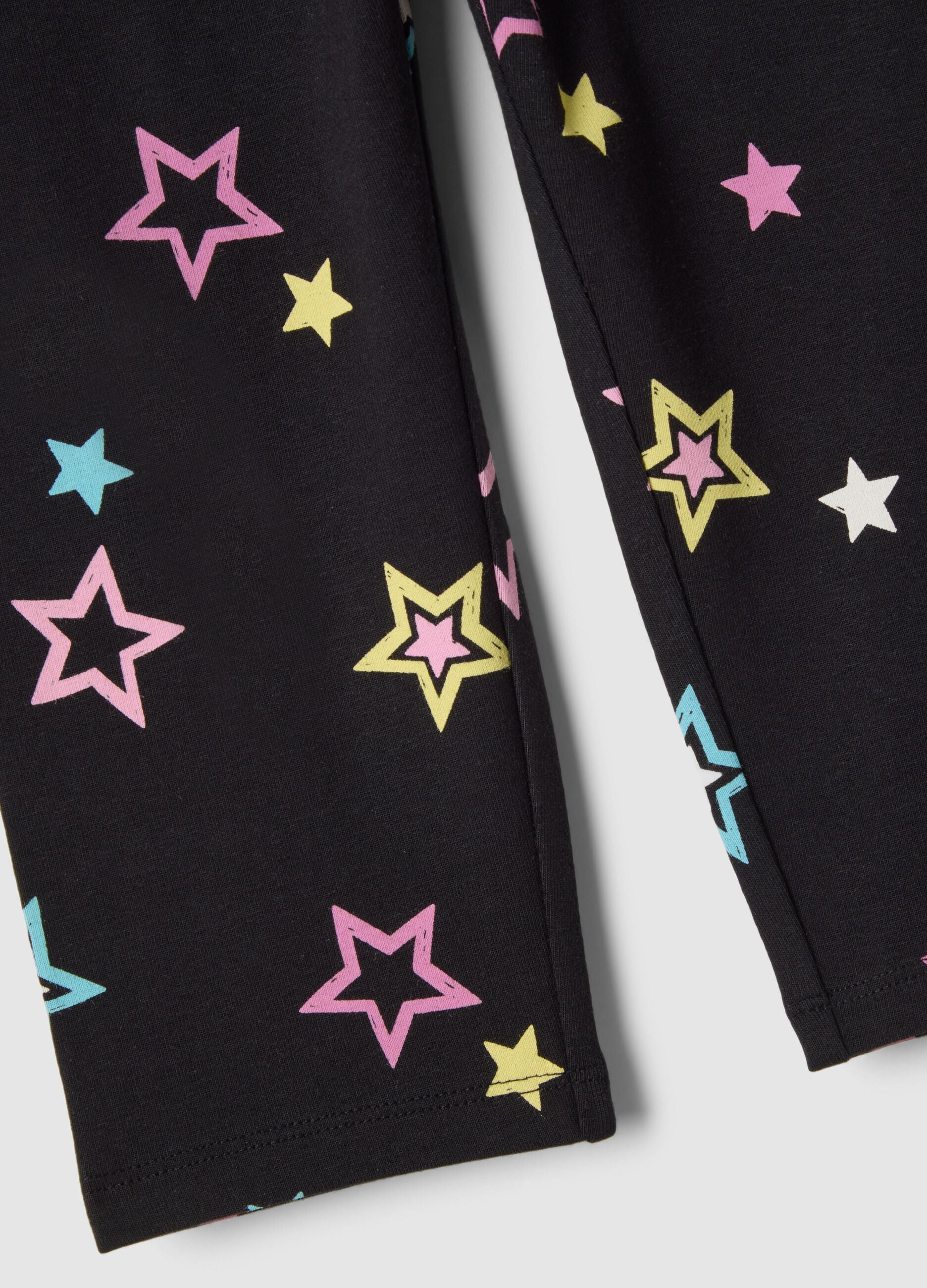 Black Girls' Skinny Organic Cotton Stretch Leggings