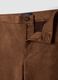Brown flared trousers in stretch fabric_5