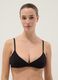 Black stretch cotton bra with thin straps_2
