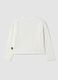White long-sleeved stretch cotton T-shirt with print_1
