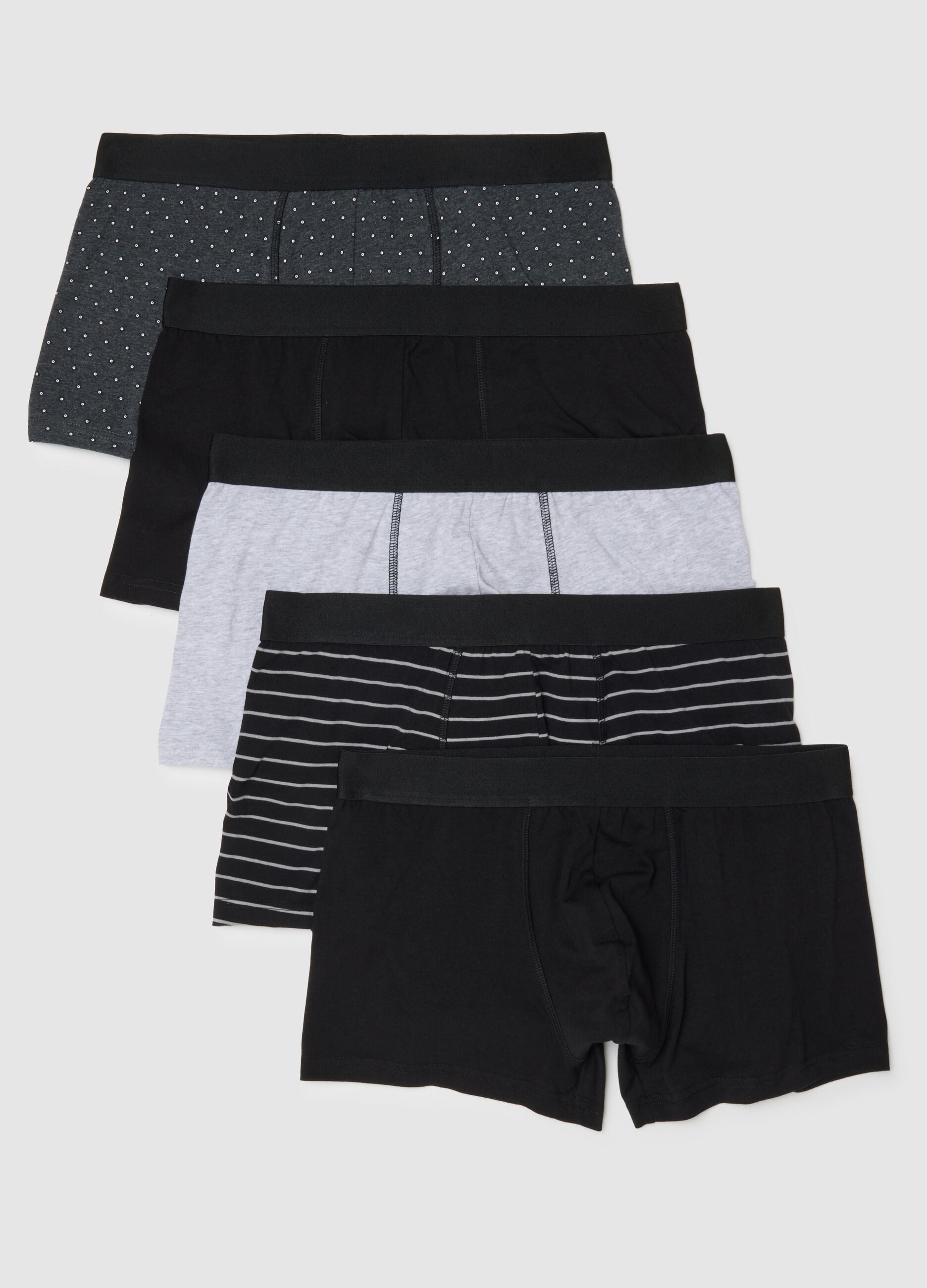 Multipack of Stretch Cotton Multicolour Regular Fit Boxers