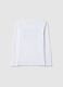 White pure cotton regular fit T-shirt with print for boys_4