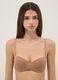 Beige balconette bra with removable padding_0