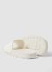 White slide sandals with wide strap_1