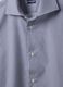 Blue pure cotton striped shirt with French collar, slim fit, non-iron_6