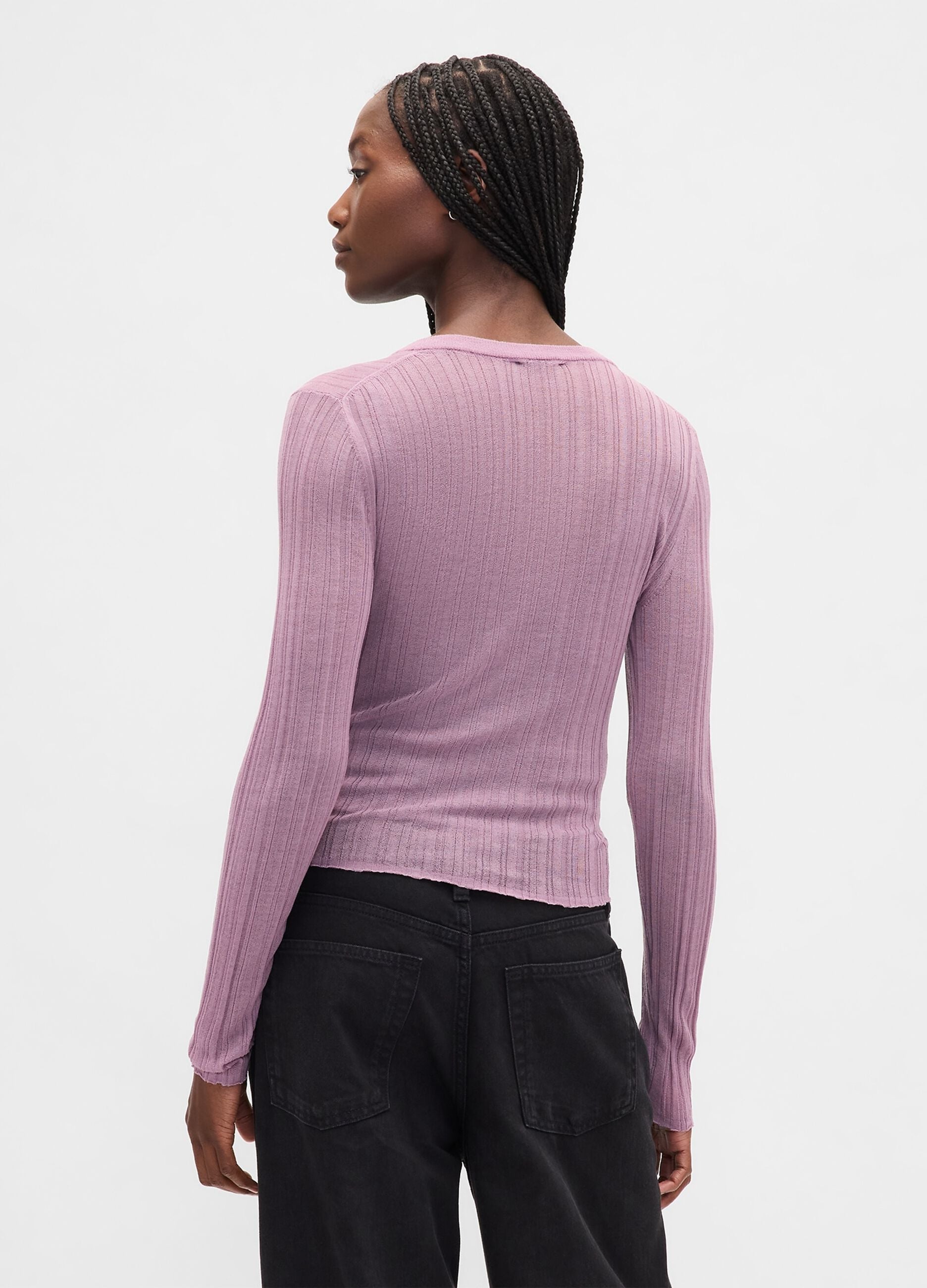 Purple acrylic blend jumper