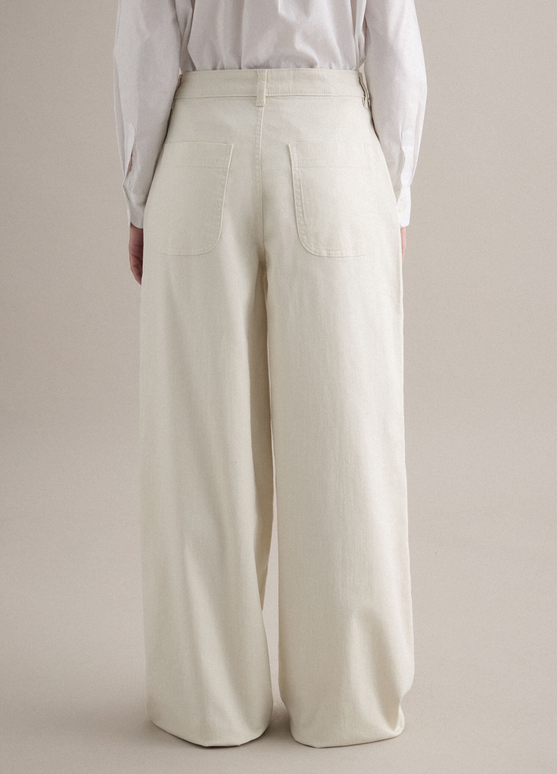 White Stretch Cotton Chinos Regular Fit