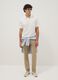 White short-sleeve stretch polo shirt_1