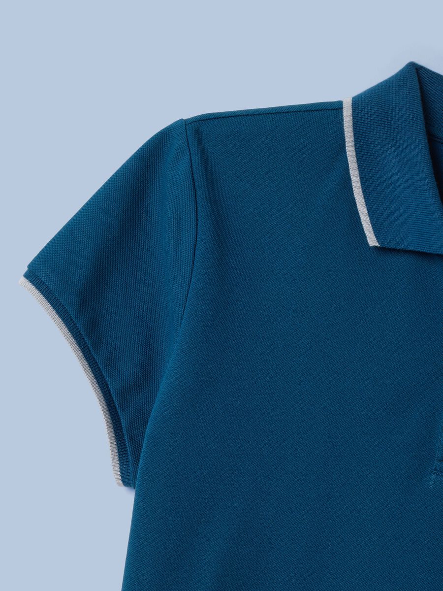 ALTAVIA SAILING blue stretch cotton polo shirt_6