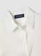 White stretch-fabric shirt with classic collar, regular fit_5
