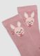 3-pack of pink knee-high socks in stretch fabric_1
