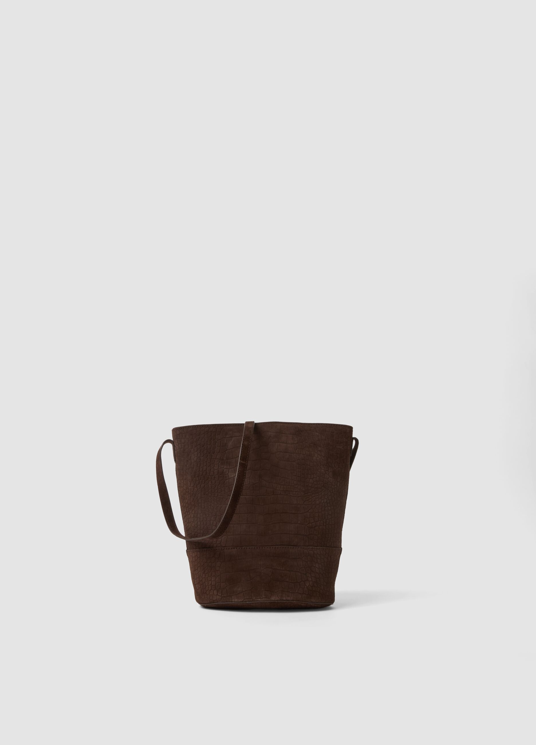 Brown genuine leather bag