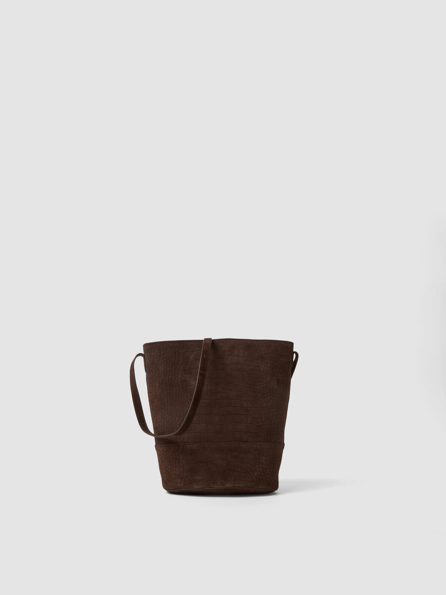 Borsa marrone in vera pelle_1