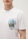 White pure cotton T-shirt with graphic print, regular fit_2